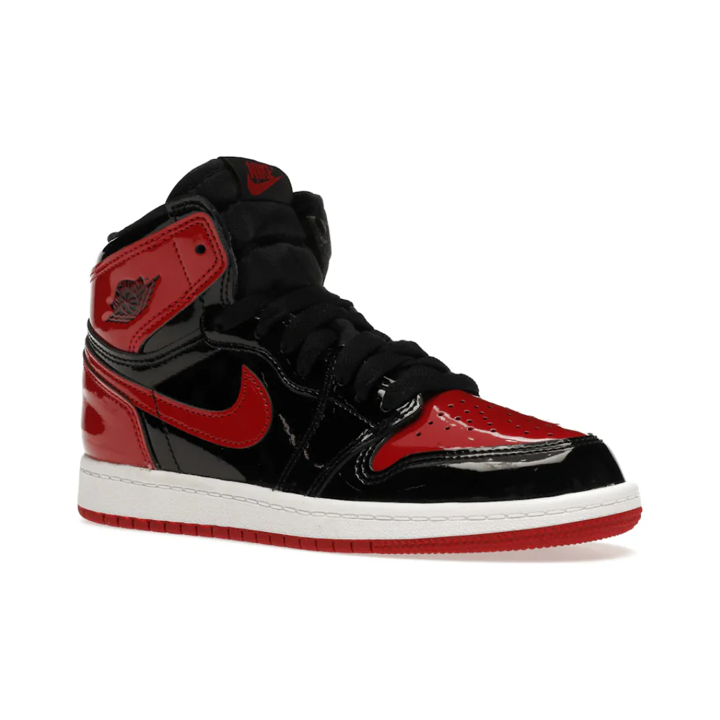 Air Jordan 1 High Patent Bred (PS) - Image 3