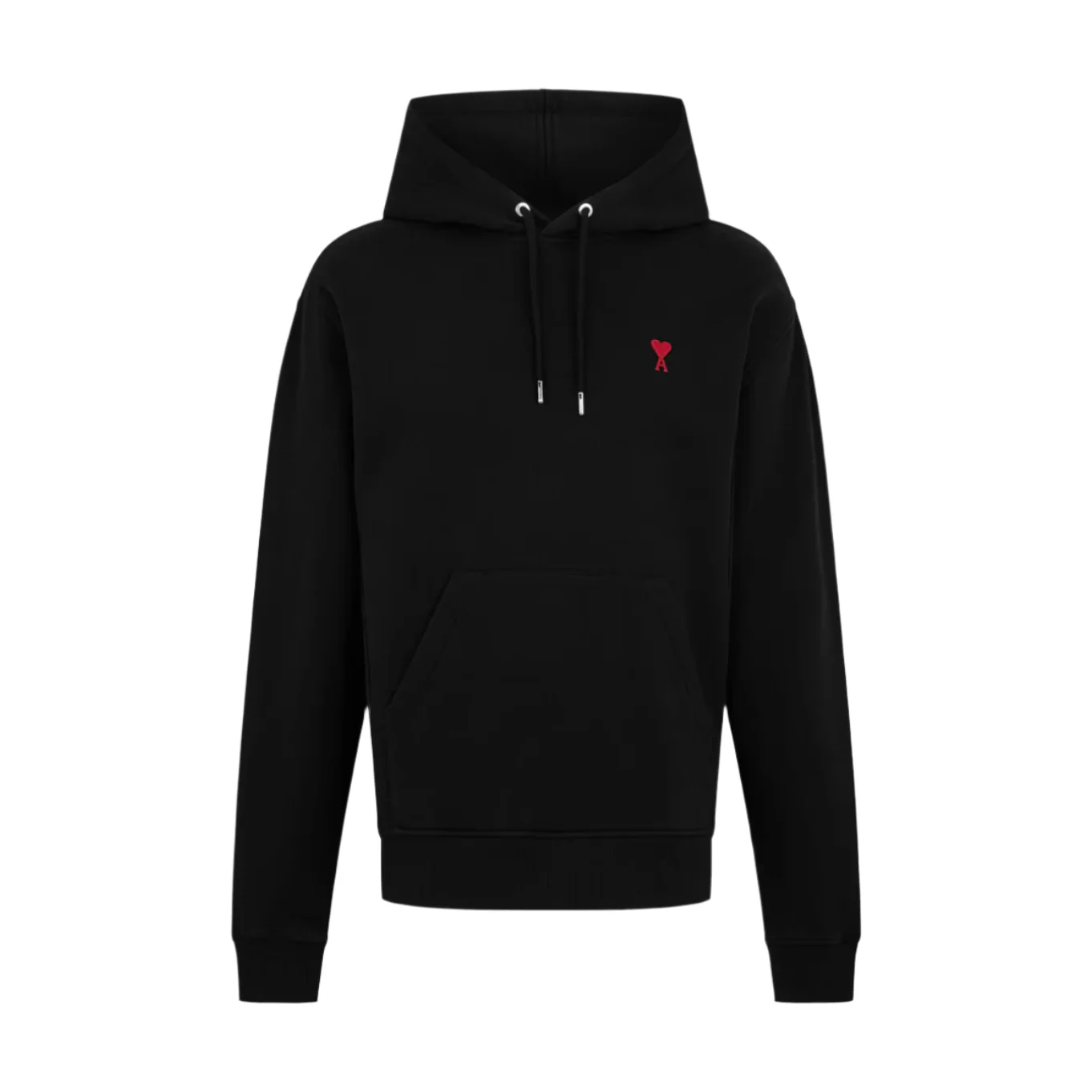Ami Paris Ami De Coeur Small Logo Hoodie Black/Red