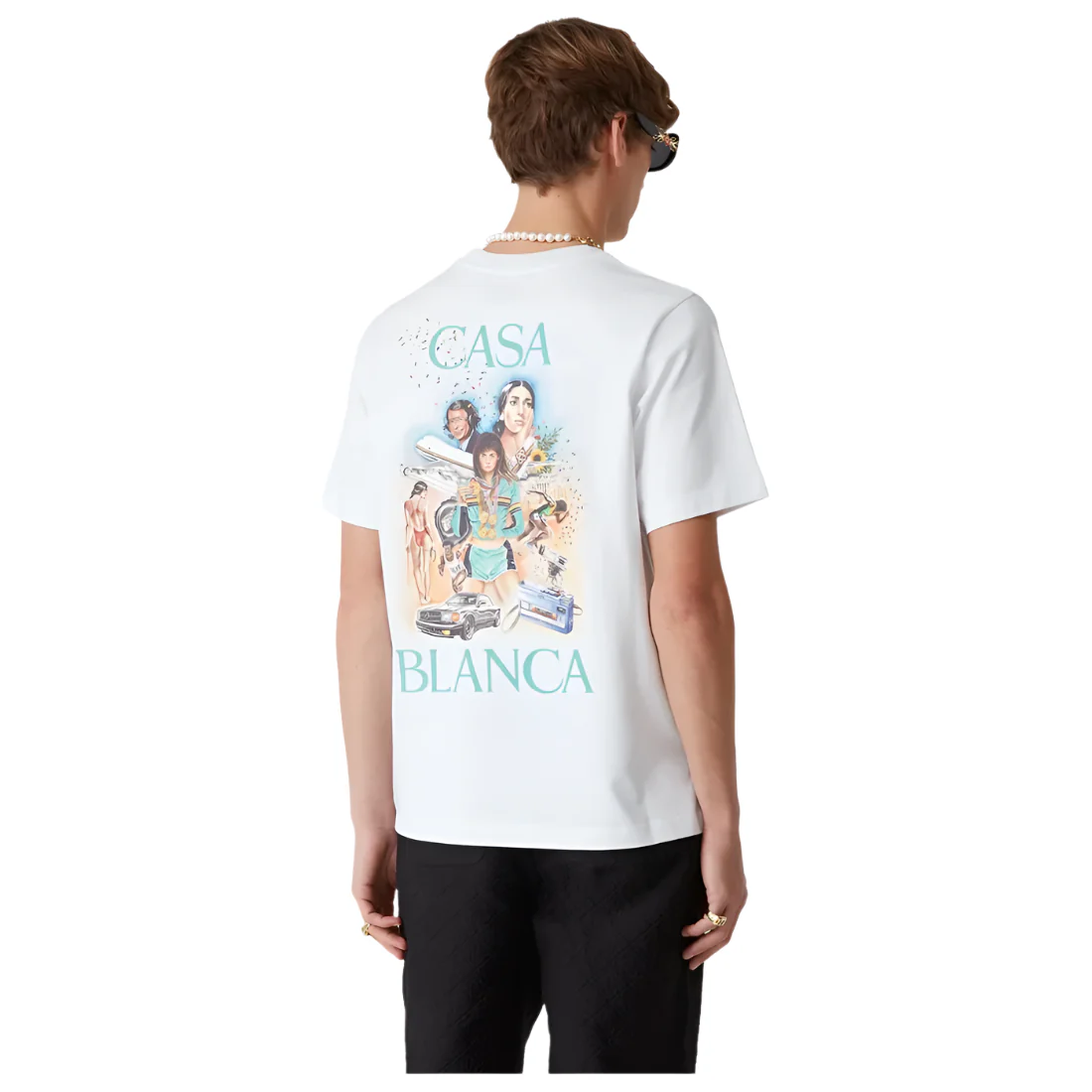 Casablanca Celebration Du Sport T-Shirt White - Image 4