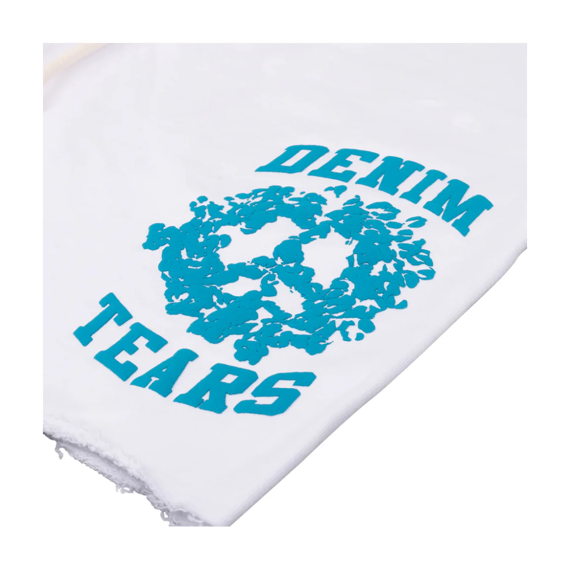 Denim Tears Denim University Sweat Shorts White - Image 3