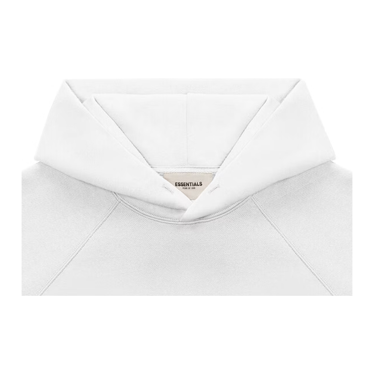FEAR OF GOD ESSENTIALS Pullover Hoodie Applique Logo White - Image 3