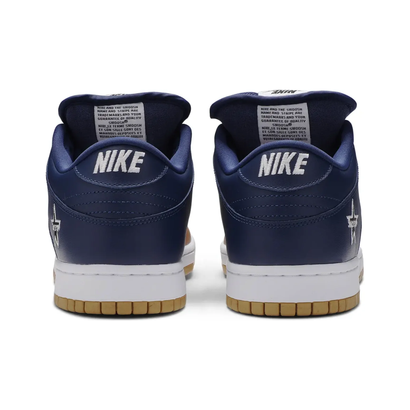 Nike SB Dunk Low Supreme Jewel Swoosh Gold - Image 4